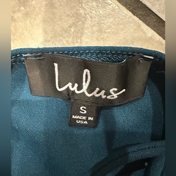 Lulus Spaghetti Straps Elegant Teal Dress Size Small - Picture 3 of 7